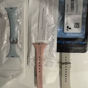 Apple Watch Bands Set - Blue, Pink, starlight